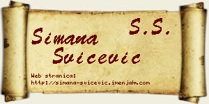 Simana Svičević vizit kartica